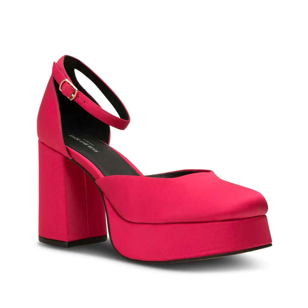 Shoe the Bear Priscilla Heel - Pink Satin - Sole Food - 2