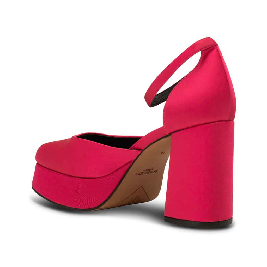 Shoe the Bear Priscilla Heel - Pink Satin - Sole Food - 3