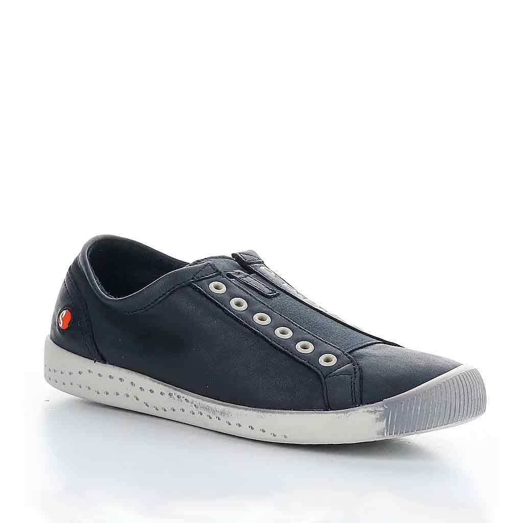 Softinos IRIT637SOF Stretch Sneaker - Navy - Sole Food