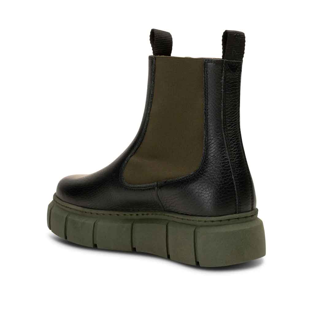 STB Tove Chelsea Boot - Black and Khaki - Sole Food - 3