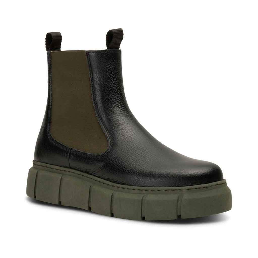 STB Tove Chelsea Boot - Black and Khaki - Sole Food - 2
