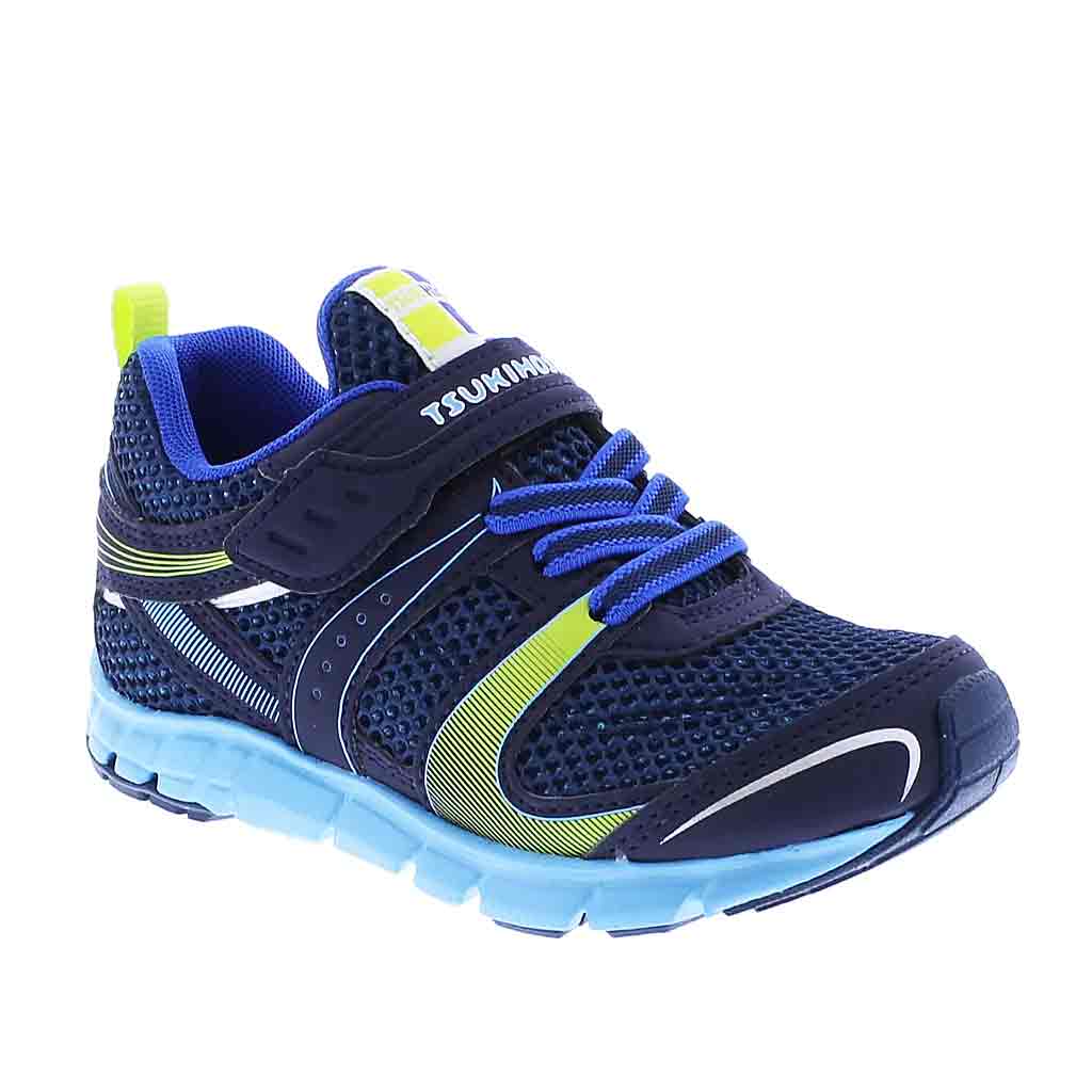 Tsukihoshi Velocity Youth Sneaker - Navy/Sky - Sole Food