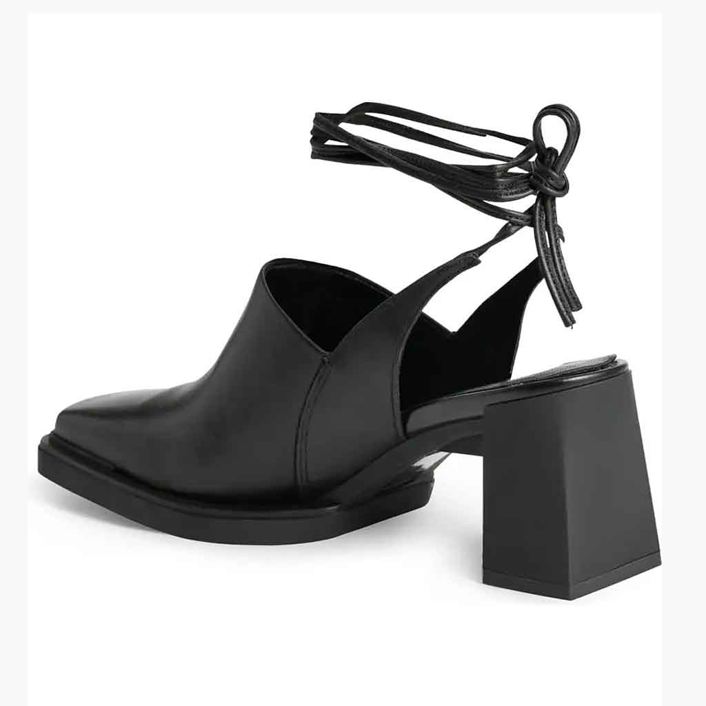 Vagabond Shoemakers Edwina Lace-Up Heel - Black - Sole Food