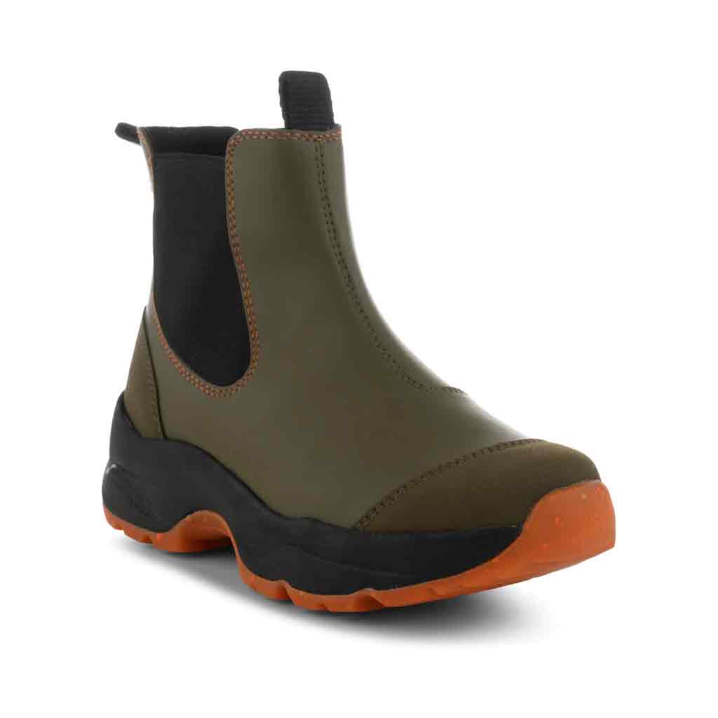 Woden Siri Waterproof Track Boot - Dark Olive - Sole Food - 2