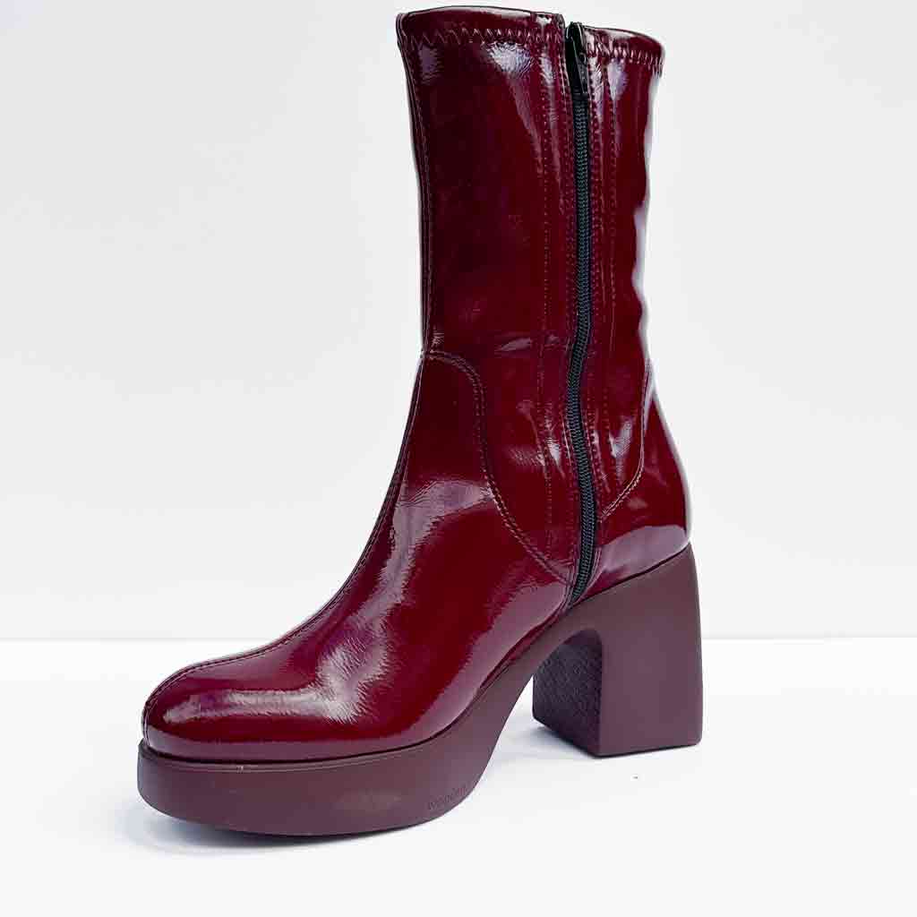 Wonders Krinkle Boot - Vino - Sole Food