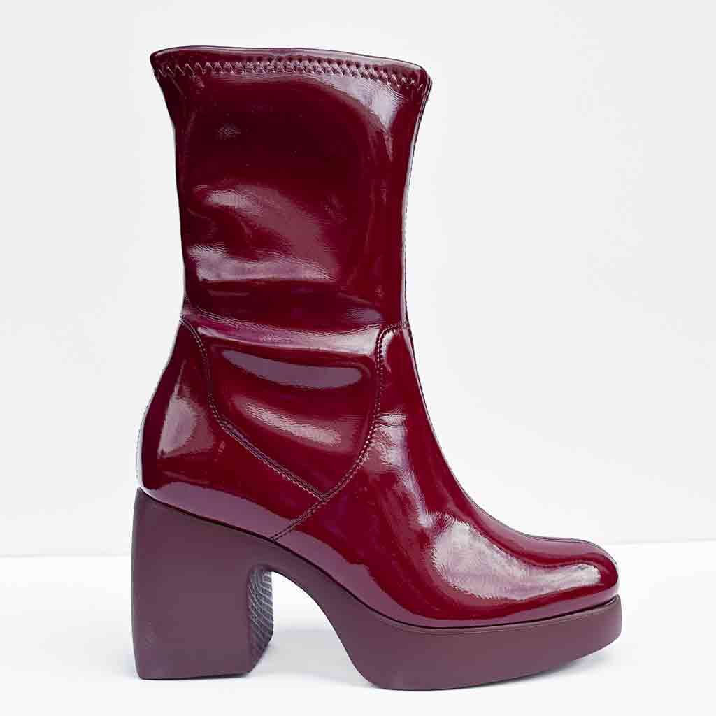 Wonders Krinkle Boot - Vino - Sole Food