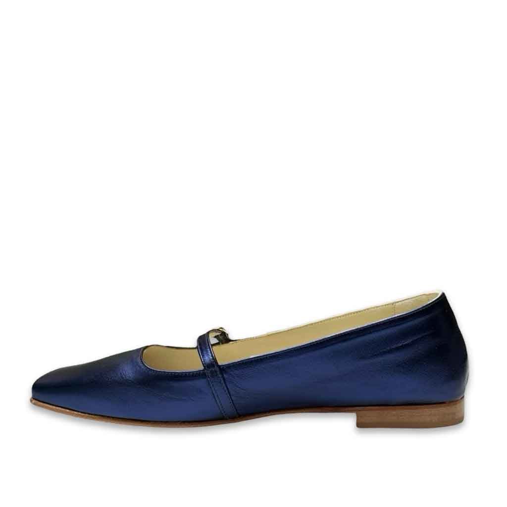 Alta II Flat - Metallic Blue - Sole Food - 2