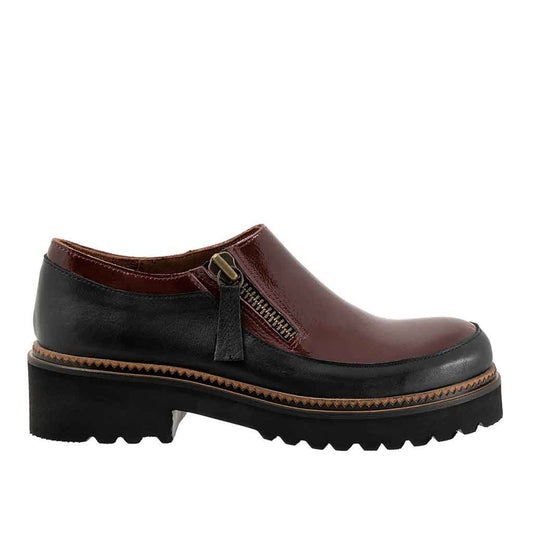 Amelia Slip - on Shoe - Burgundy Patent - Sole Food - 1