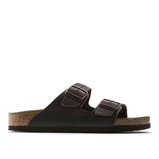 Arizona Slide Sandal - Brown Oil Leather - Sole Food - 1