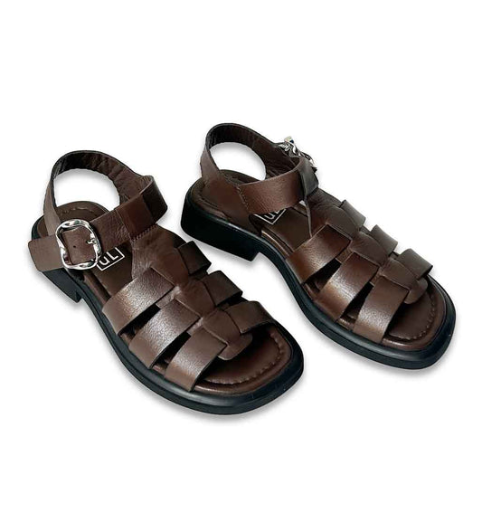 Aylin Fisherman Sandal - Brown - Sole Food - 2