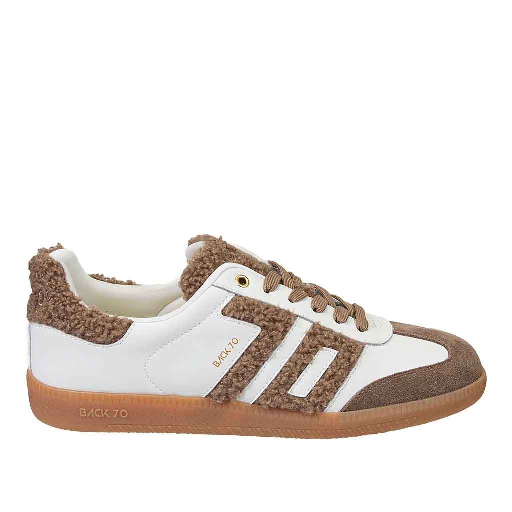 Back 70 Cloud Sneaker - White/Brown - Sole Food - 1