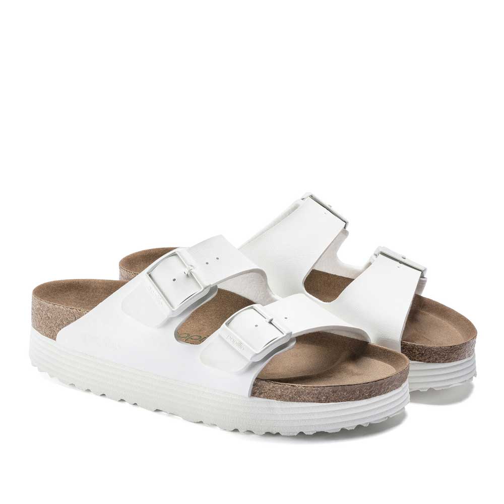 Birkenstock Arizona Platform Vegan - White - Sole Food - 3