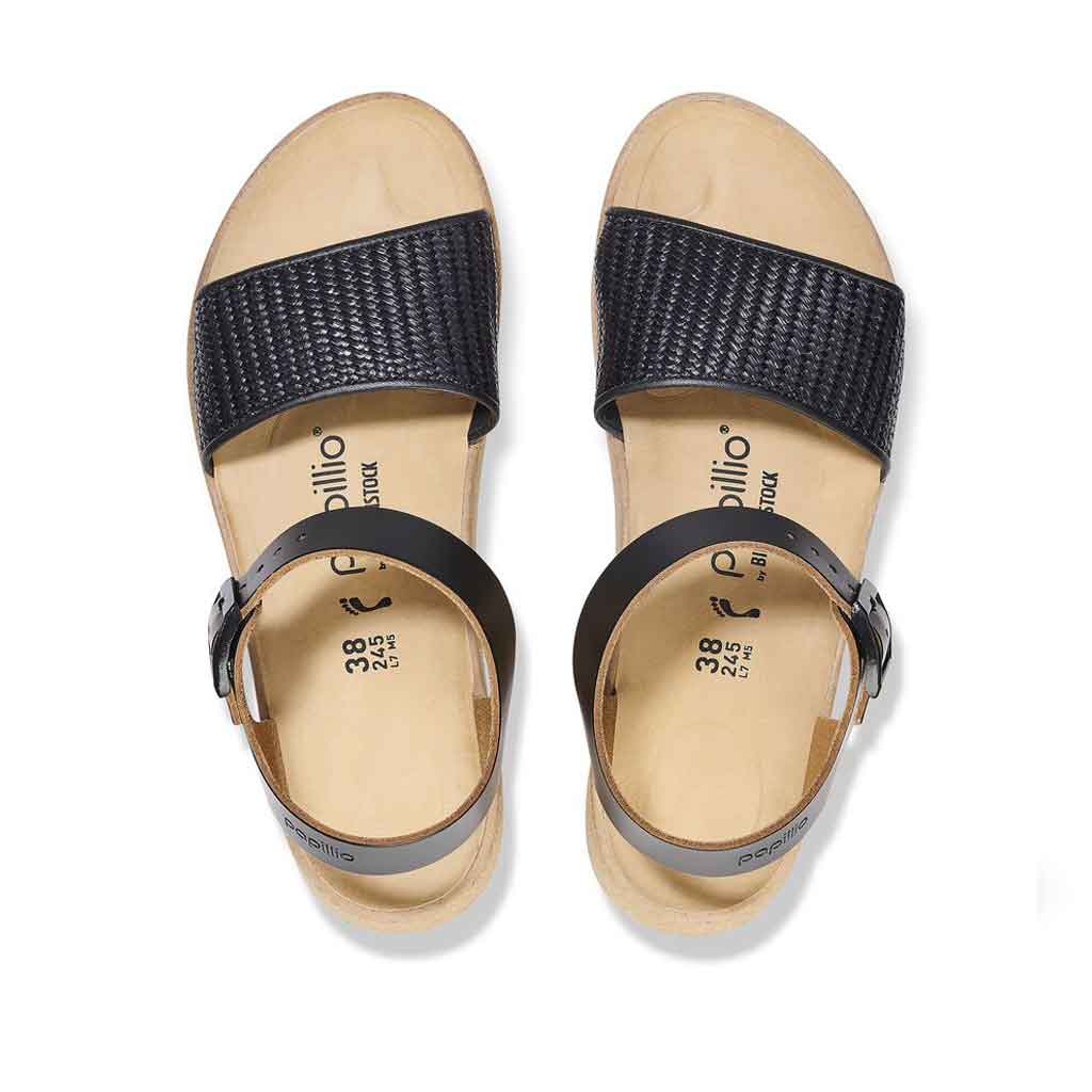 Birkenstock Glenda Raffia - Black - Sole Food - 4