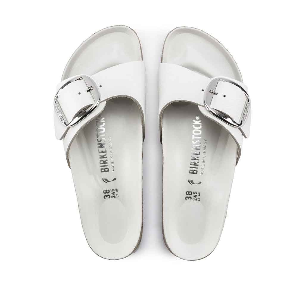 Birkenstock Madrid Big Buckle - White - Sole Food - 4