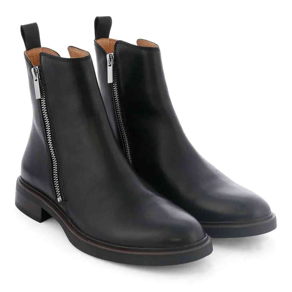 Blaine Double Zip Boot - Black - Sole Food - 3