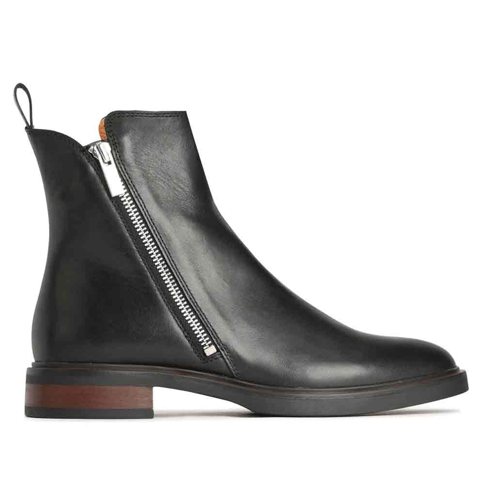 Blaine Double Zip Boot - Black - Sole Food - 1