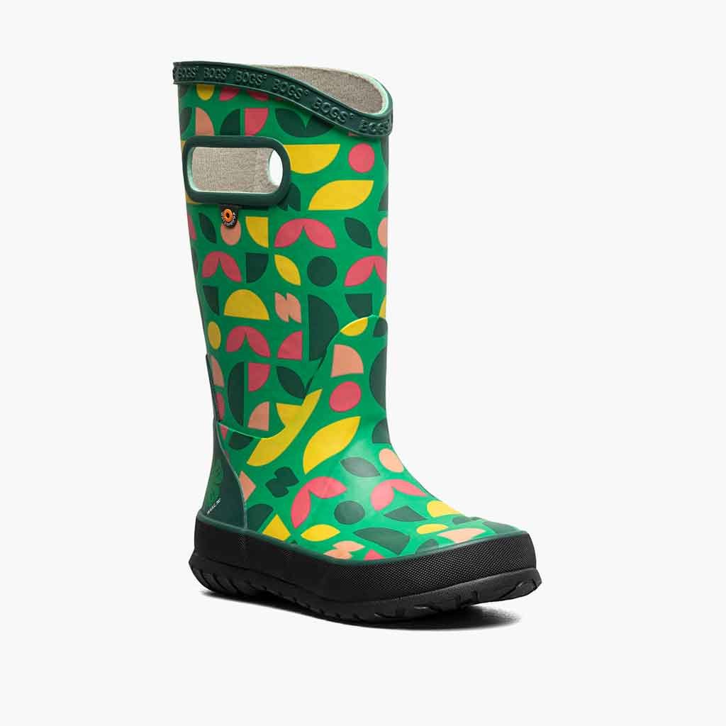 Bogs Rainboot 4 - H Shapes - Green/Multi - Sole Food - 2