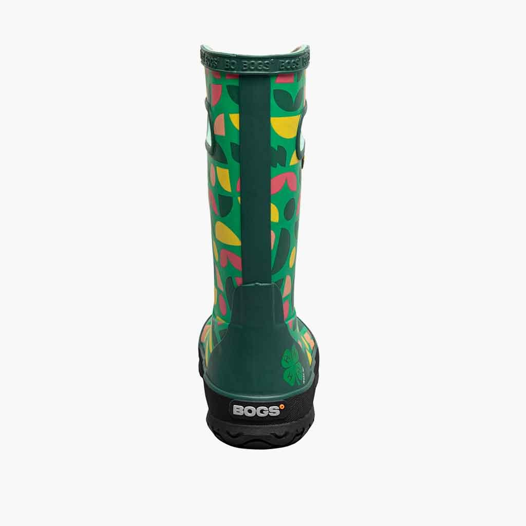 Bogs Rainboot 4 - H Shapes - Green/Multi - Sole Food - 4