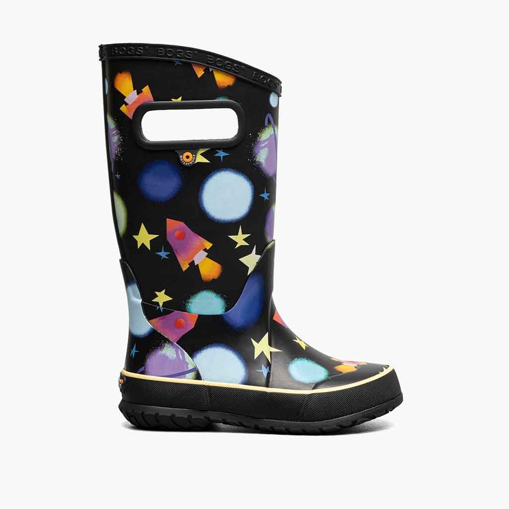 Bogs Rainboot Dreamcore Space - Black/Multi - Sole Food - 1