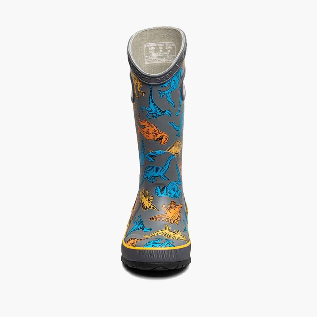 Bogs Rainboot Super Dino - Gray/Multi - Sole Food - 3