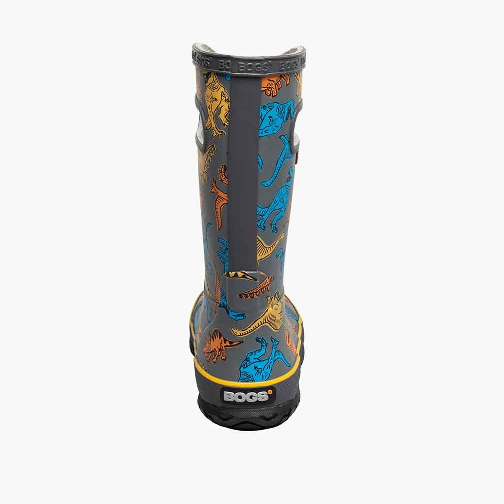 Bogs Rainboot Super Dino - Gray/Multi - Sole Food - 4