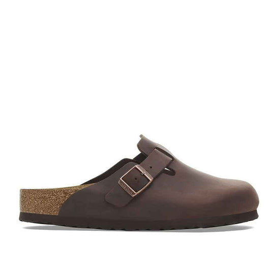 Boston Oiled Leather Clog for Men - Brown - Sole Food - 1