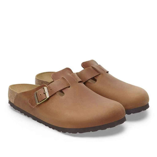 Boston Soft Footbed for Men - Cognac Oiled Leather - Sole Food - 2