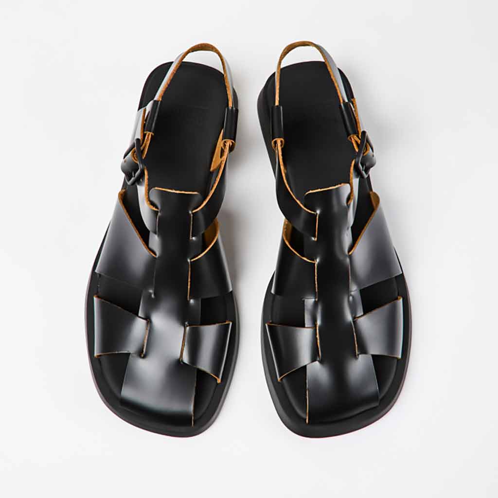 Camper Dana Fisherman Sandal - Black - Sole Food - 2