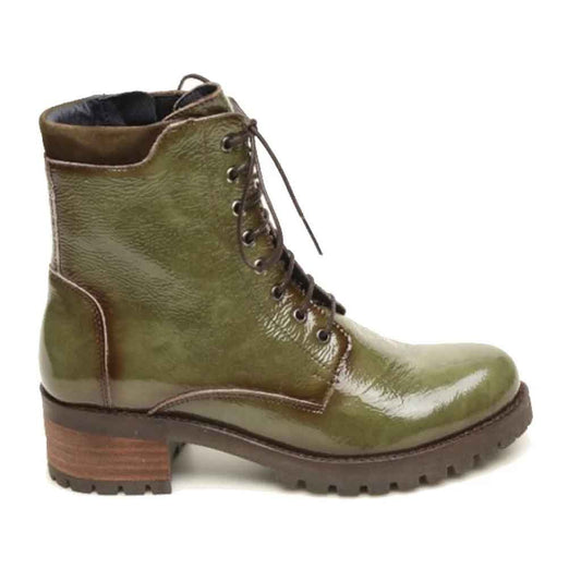 Dorking Glass Lace Up Boot - Green - Sole Food - 1