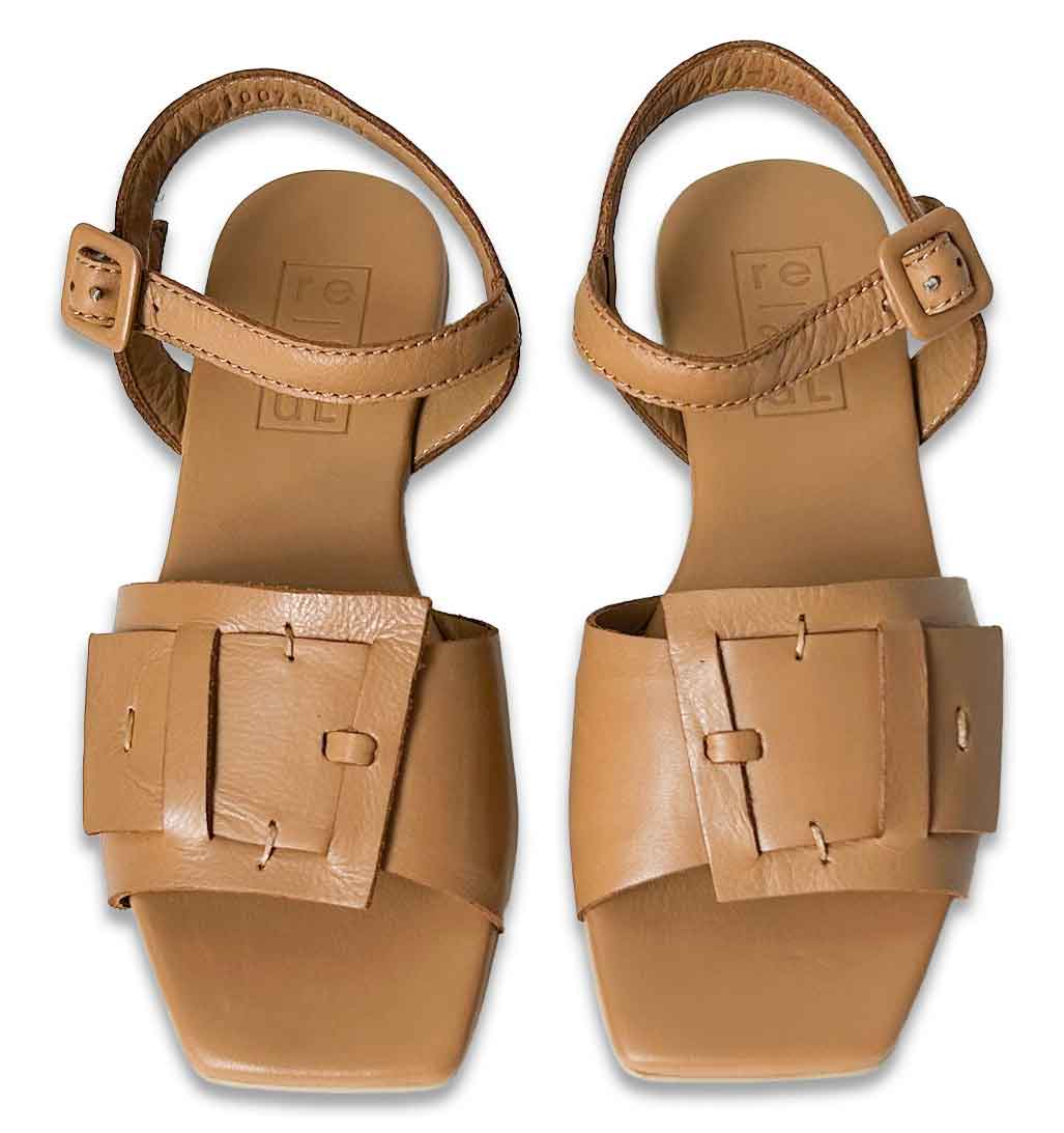 Erdem Flat Woven Sandal - Tan - Sole Food - 3
