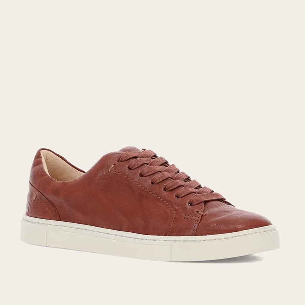 FRYE Ivy Low Lace Sneaker - Cognac - Sole Food - 2