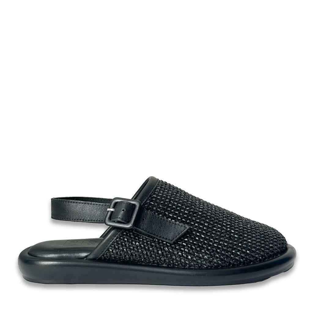 Keten Linen Clog - Black - Sole Food - 1