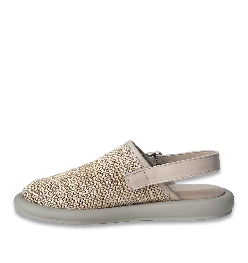 Keten Linen Clog - Grey - Sole Food - 3