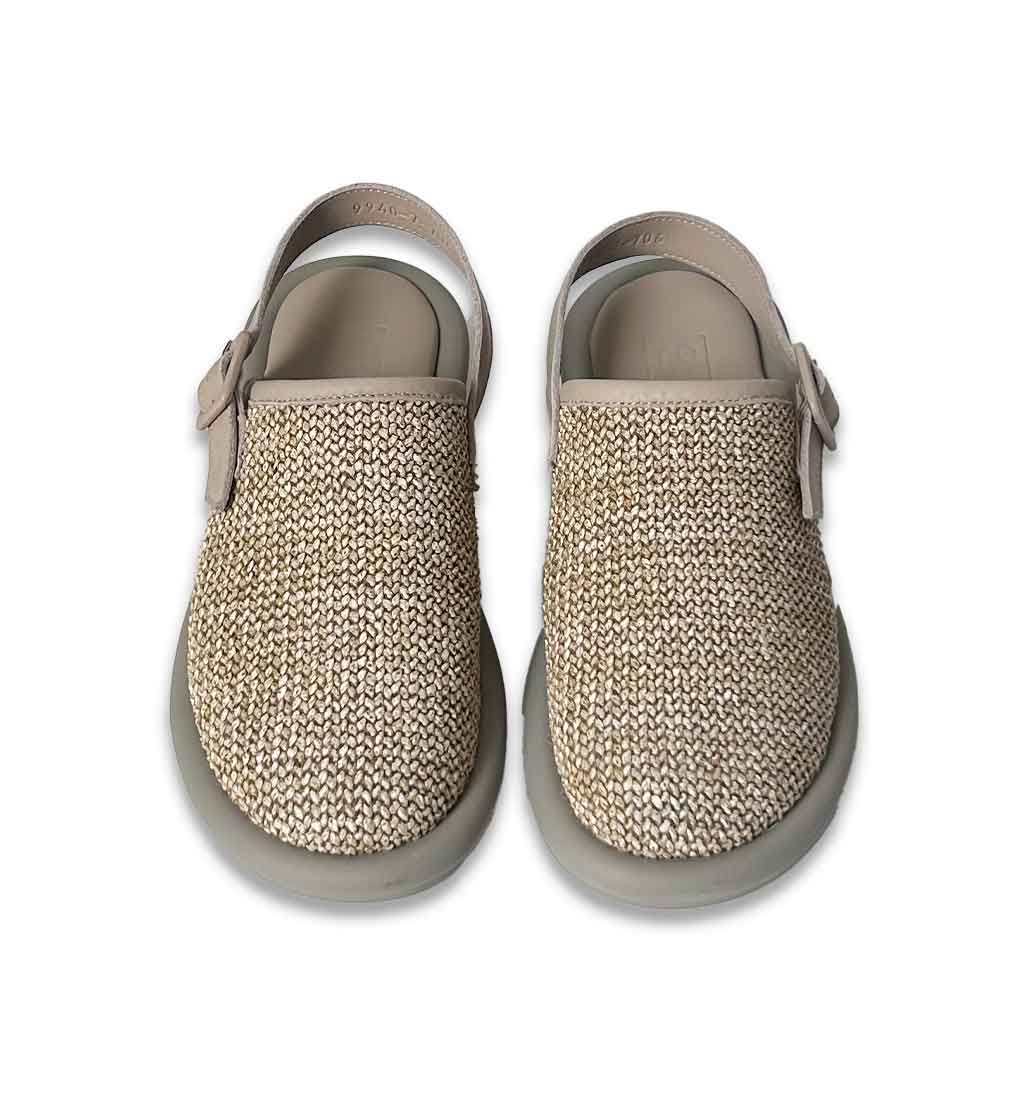 Keten Linen Clog - Grey - Sole Food - 4