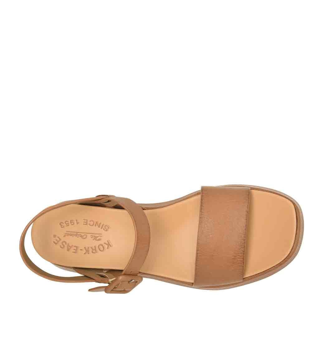 KorkEase Platform Wedge Sandal - Tan - Sole Food - 4