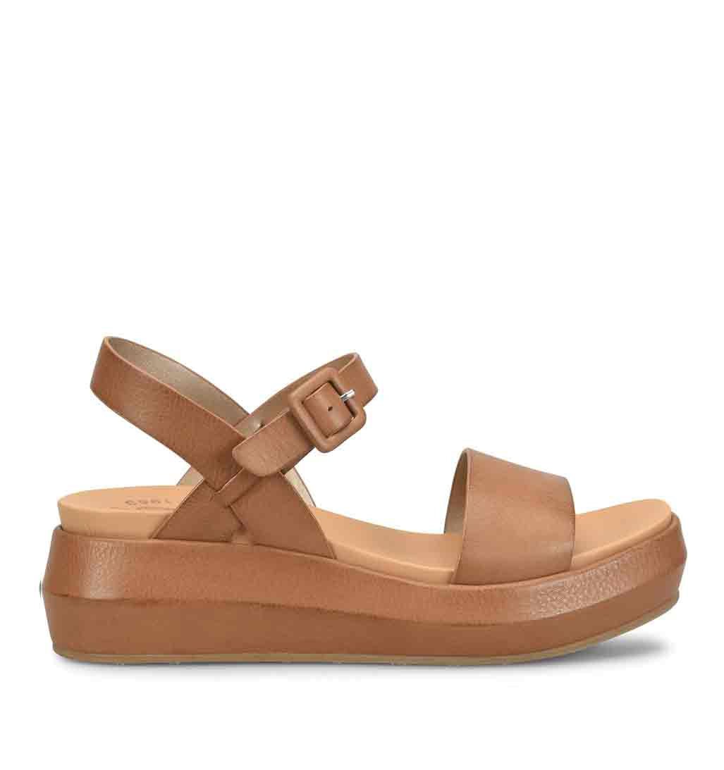 KorkEase Platform Wedge Sandal - Tan - Sole Food - 1
