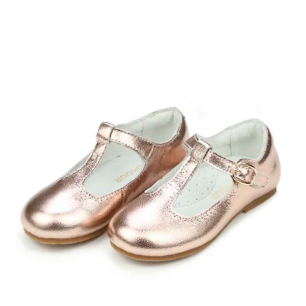 L'amour Eleanor T - Strap Flat - Rose Gold - Sole Food - 2