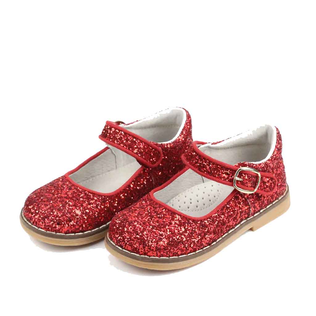 L'amour Natasha Glitter Mary Jane - Red - Sole Food - 2