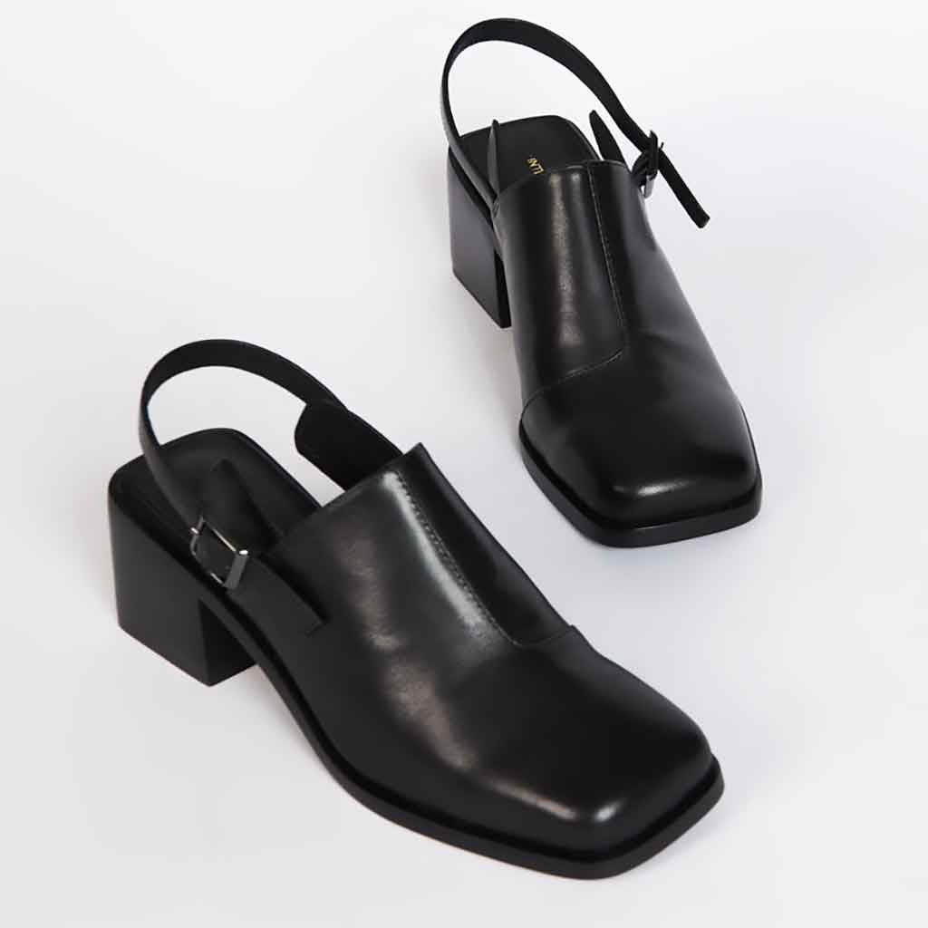 Marty Block Heel Mule - Sole Food - 2