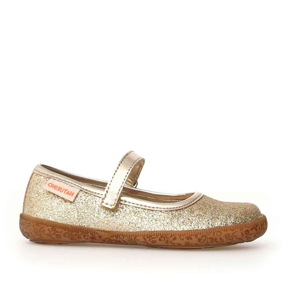 Naturino Pavia Glitter Mary Jane - Gold - Sole Food - 1