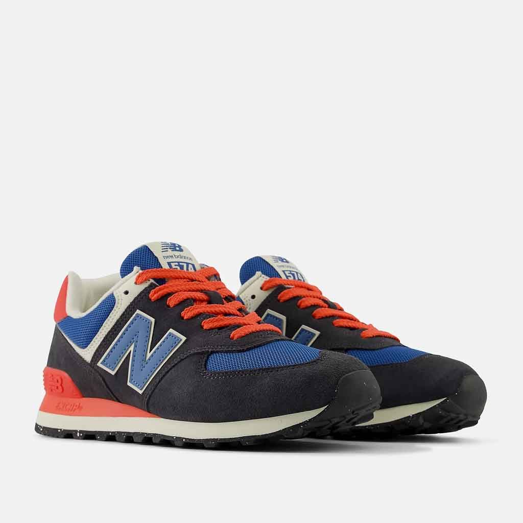 New Balance 574 Sneaker for Men - Black/Blue - Sole Food - 2