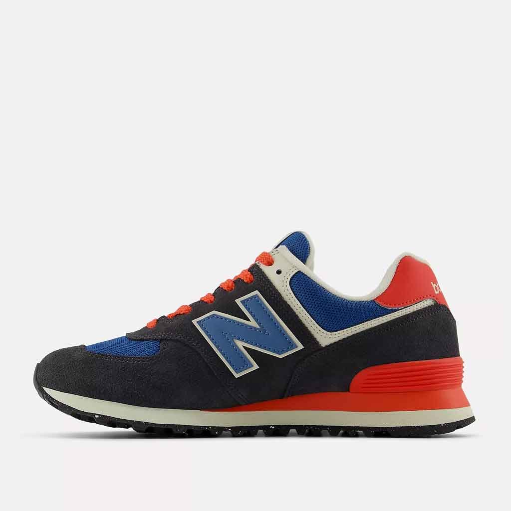 New Balance 574 Sneaker for Men - Black/Blue - Sole Food - 3