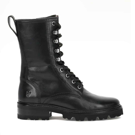 Olivia Combat Boot - Black - Sole Food - 1