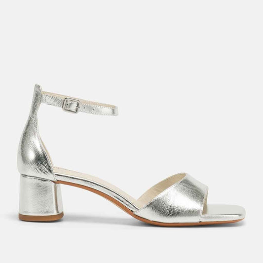Piper Heel Sandal - Silver - Sole Food - 1