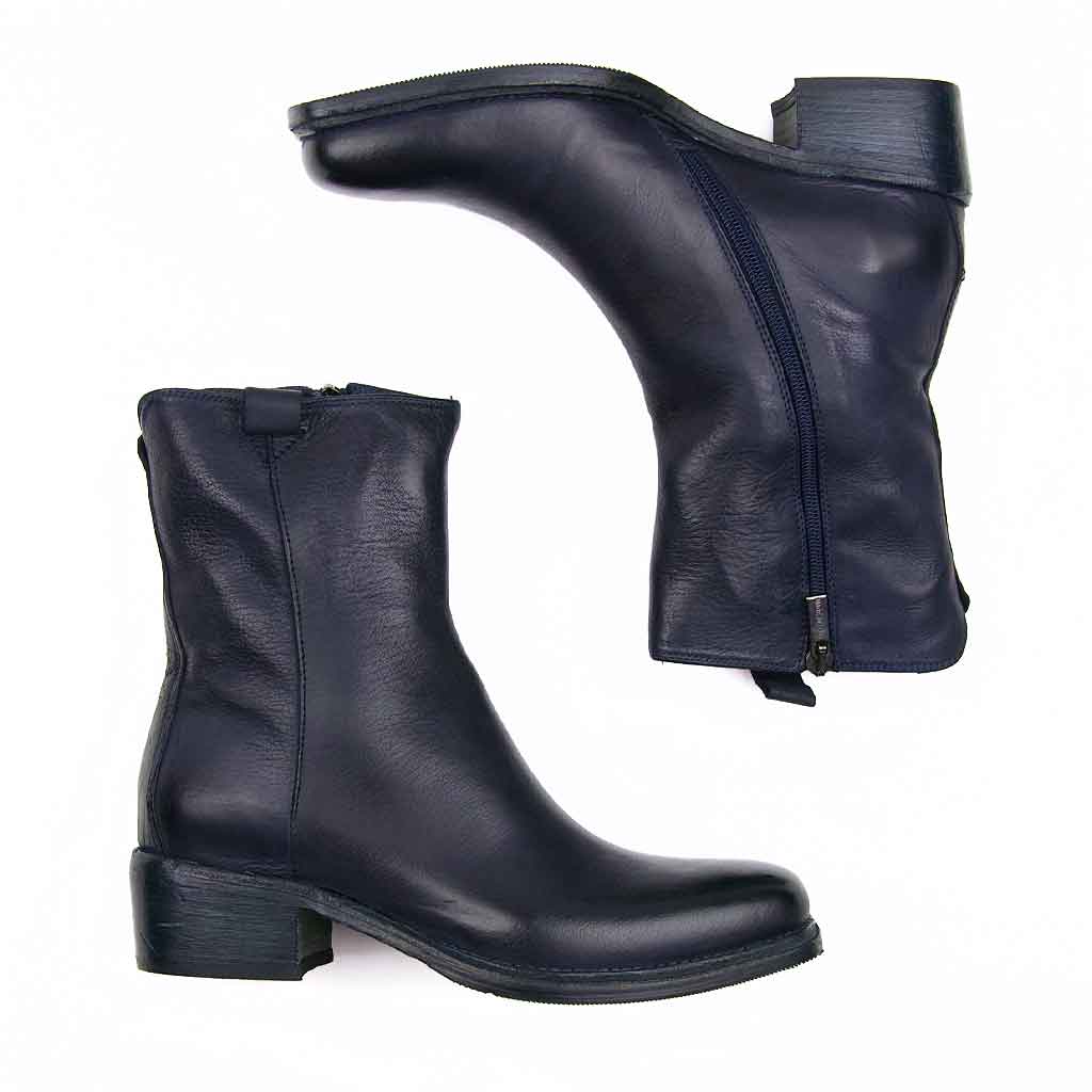 re - souL Village Ankle Boot - Navy - Sole Food - 4