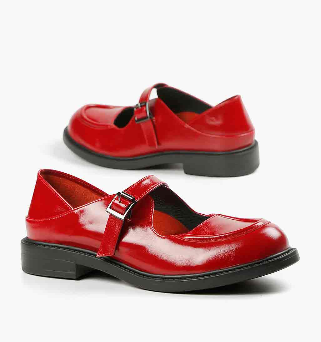 Red Patent MaryJane Mule - Sole Food - 1