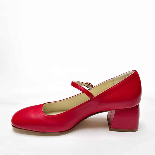 Skye Mary Jane Pump - Red