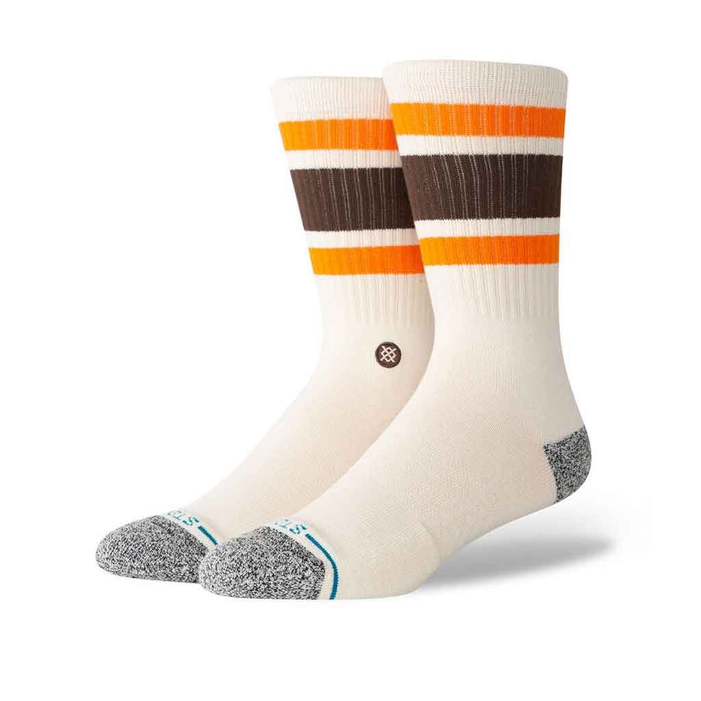 Stance Boyd St Crew - White/Brown/Orange - Sole Food - 1