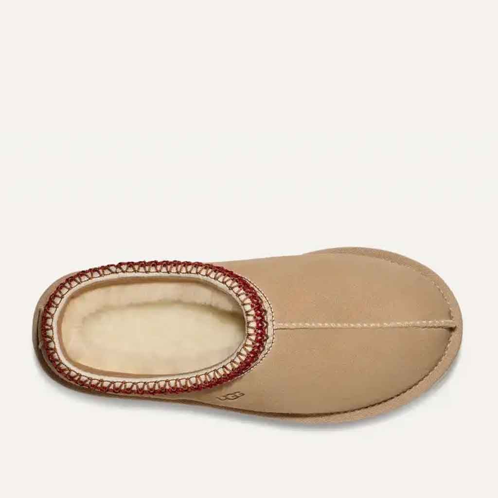 UGG Tasman Slipper Sand Dark Cherry Sole Food