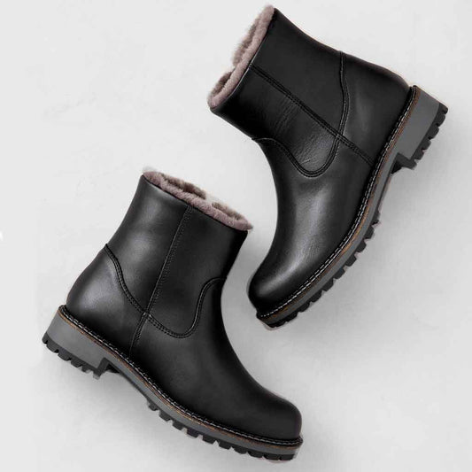 Waterproof Calib Boot - Black Leather - Sole Food - 2